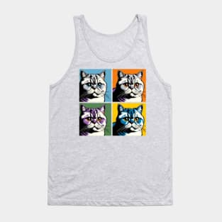 British Shorthair Pop Art- Cat Lovers Tank Top